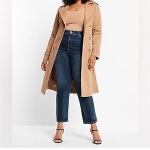 Super High Rise Straight Cropped Denim